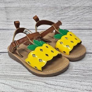 Carters Pineapple Girls Toddler Sandals Size 5‎